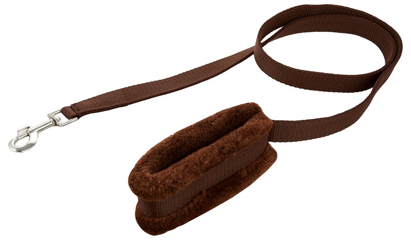 Skora Nylon Brown 1 inch Fur Collar & Leash (Medium, Brown) - Image 3