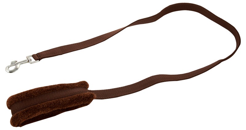 Skora Nylon Brown 1 inch Fur Collar & Leash (Medium, Brown) - Image 4