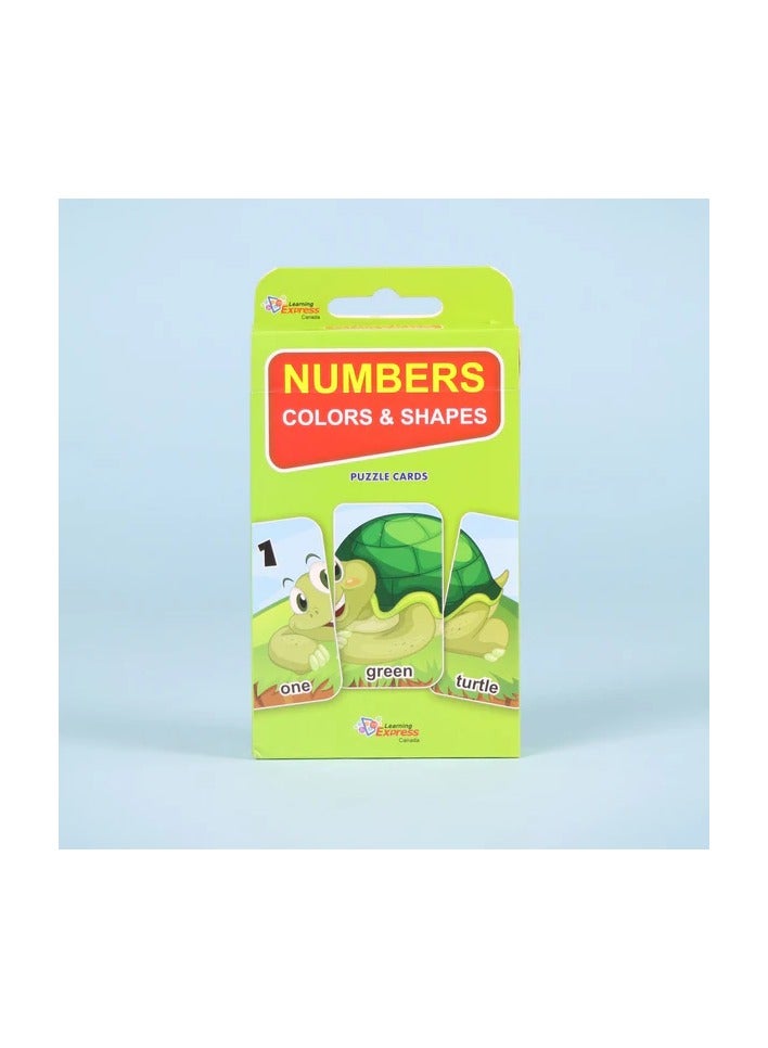 Educational Innovations Learning express: Kids Cards (Numbers Colors And Shapes - Puzzle) - Image 1