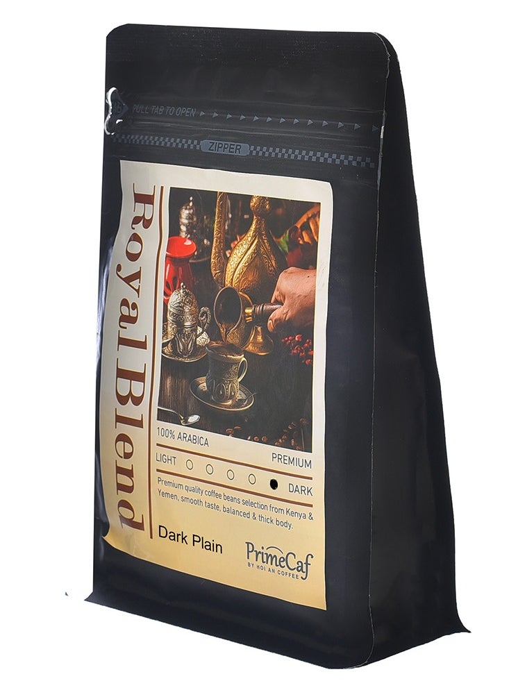 PrimeCaf Royal Blend Turkish Coffee 100% Arabica, Dark Roasted, Plain, 250 gm  - Image 2