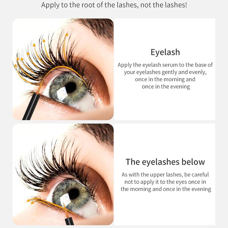 W3W Eyelash Growth Serum Nourishing Lash Eyelash Serum for Enhancing Longer Fuller Thicker Looking Natural Lashes Gentle No Irritating Botanicals CrueltyFree - Image 5