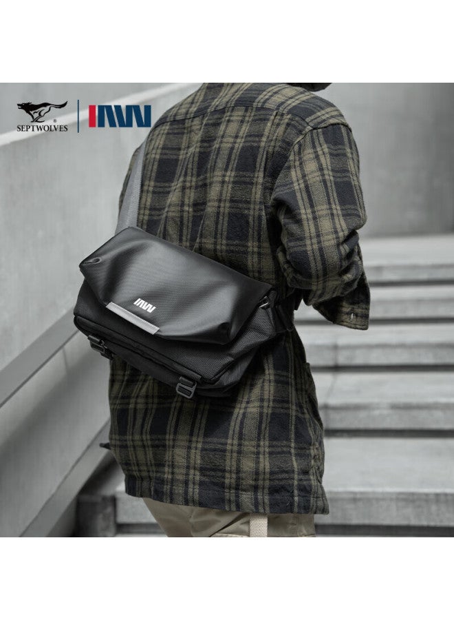 Septwolves Men's Crossbody Bag Large Capacity Shoulder Bag Casual Waist Bag Messenger Bag Travel Bag New Chest Bag For Men