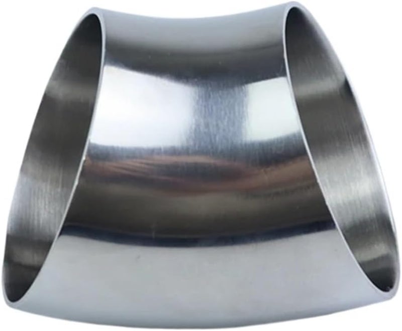 مقبس فولاذي مقاوم للصدأ 304 بزاوية 45 درجة، قطر خارجي 32 مم، سمك جدار 1.5 مم، تركيب أنبوب لحام محاذاة - Image 2