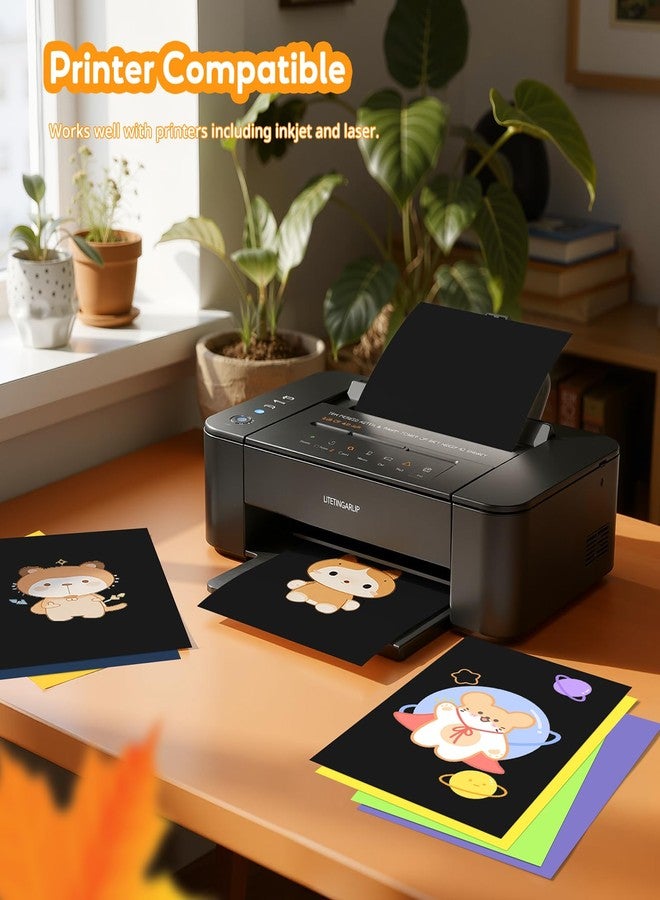 Vishoitty 40Sheets Black Card Stock 8.5x11 - Image 3