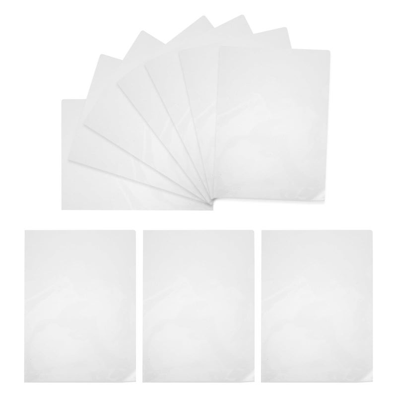 L Shaped Plastic Document Folders 10pcs A4 Letter Size File Holders For Office School Filing - Image 2