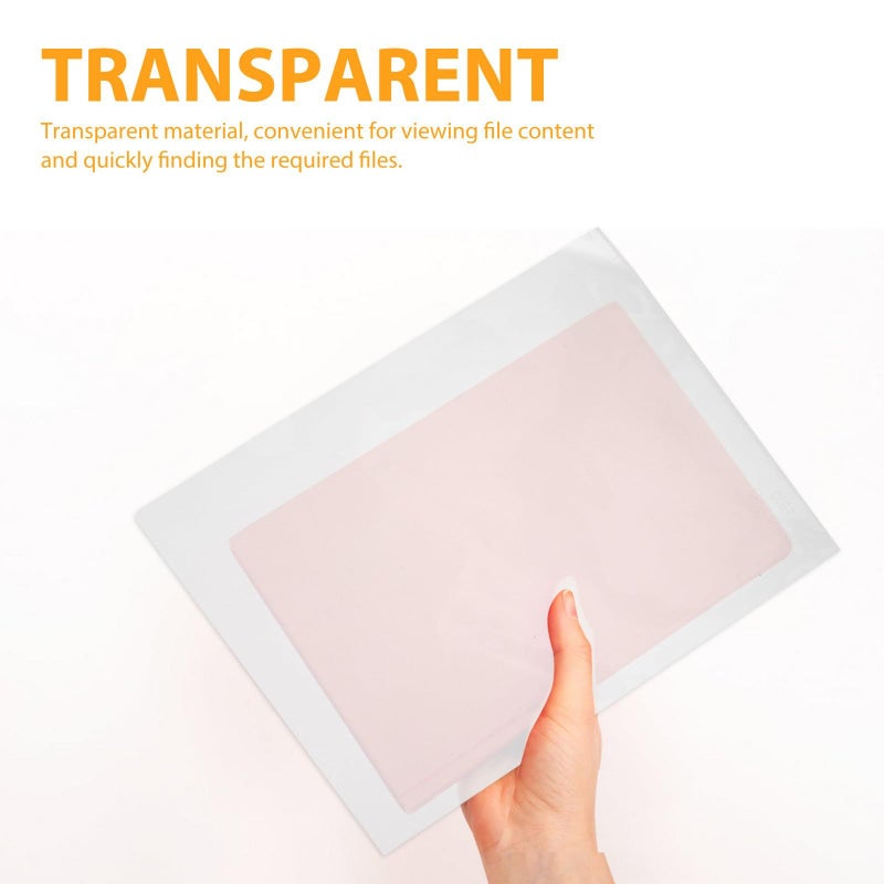 L Shaped Plastic Document Folders 10pcs A4 Letter Size File Holders For Office School Filing - Image 4
