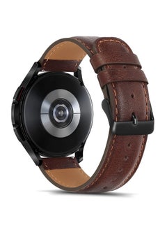 Tasikar 22mm Leather Straps Compatible with Samsung Galaxy Watch 3 45mm/Watch 46mm Strap, Genuine Leather Replacement Bracelet Band Compatible with Huawei Watch 3/3 Pro/GT 2, Gear S3, 22mm, Dark Brown  - Image 2