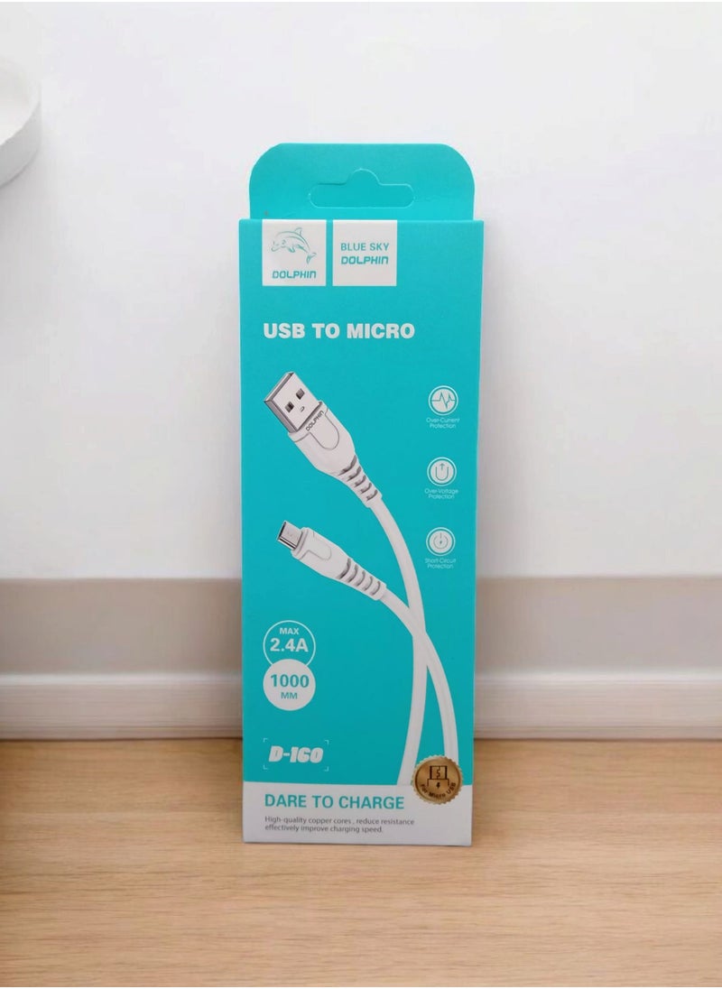 Dolphin Fast Charging High Quality 2.4A Micro-USB Cable  - Image 1