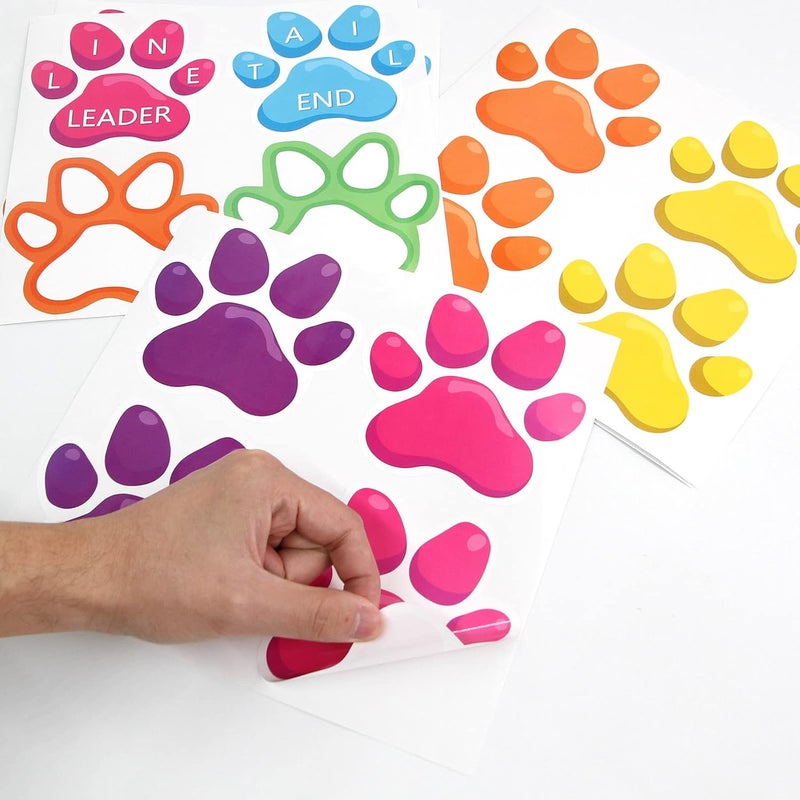 ceiba tree Paw Prints Floor Decals Stickers Classroom Line Up Floor Decal for School Classroom Decoration - Image 5