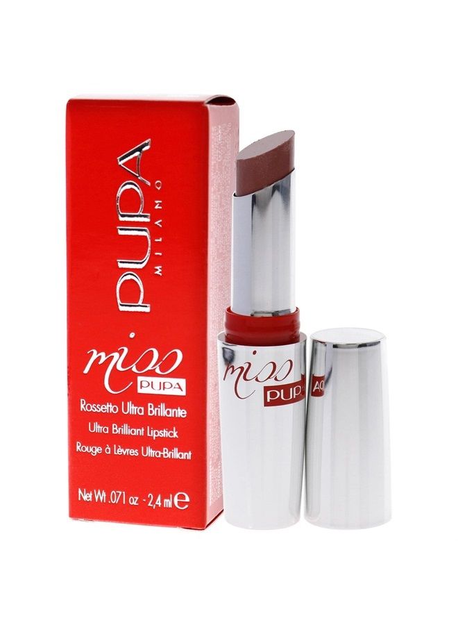 PUPA Milano Miss Milano Lipstick - Creamy, Ultra Pigmented Color For Lips - Nourishing Formula - Crystal-Effect Lipstick - Ultimate Boost Of Volume And Hydration - 110 Nude Vibes - 0.071 OZ - Image 4