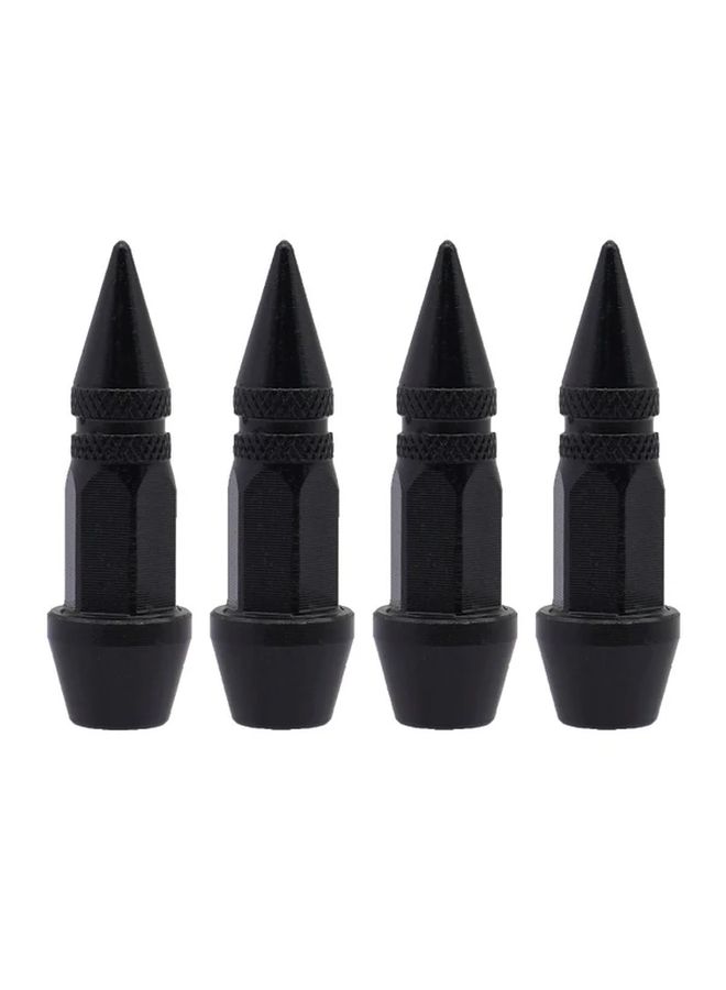 Universal Tire Wheel Valve Caps Blue 4 Pcs Set Airtight Cover for Car Motorcycle Bike - Image 3