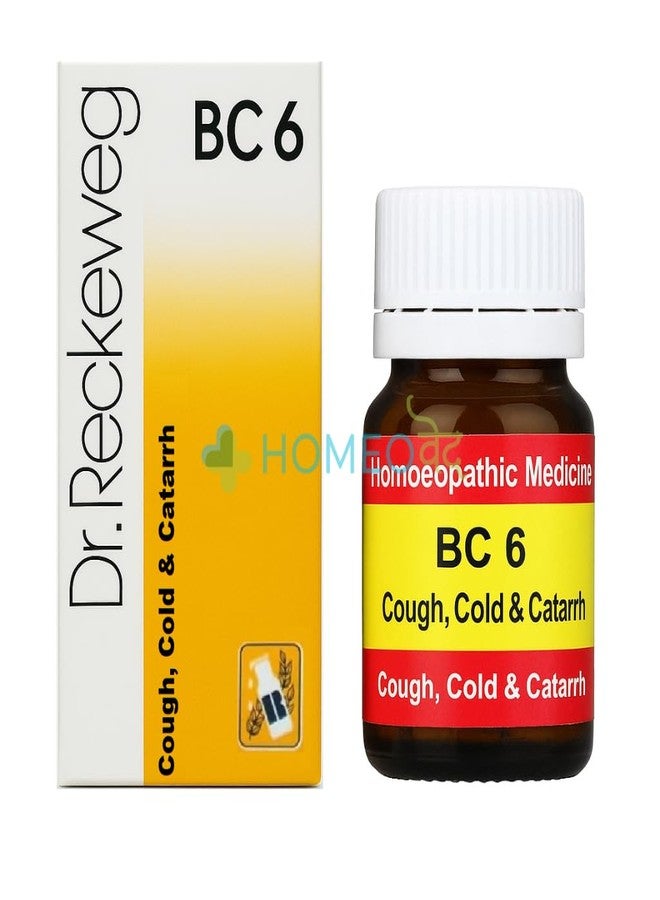 Homeoved - BC 6 Cough and Cold Tablets - Homeopathic Relief for Cough, Cold, Chest Congestion, Sore Throat & Runny Nose - Natural Remedy for Seasonal Illness - Safe for Adults & Children - Pack of 1 Bottles - Image 1