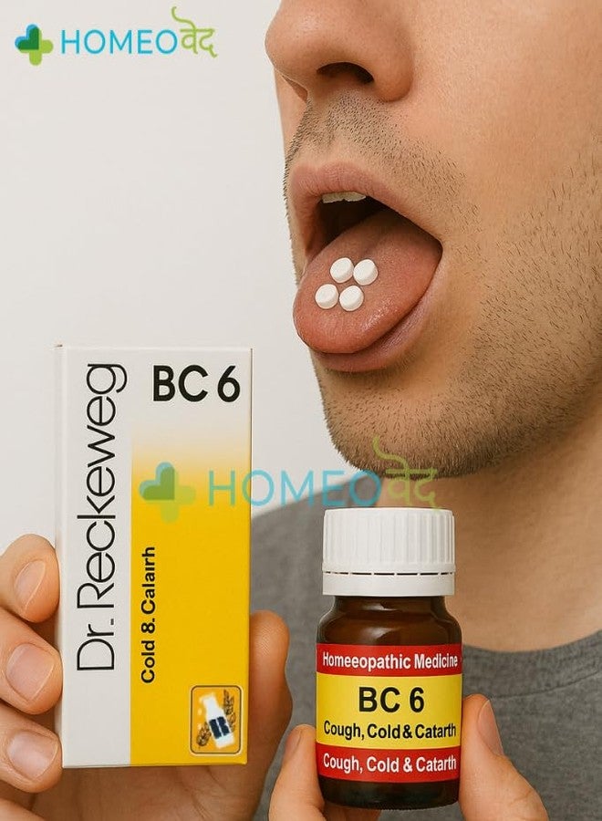Homeoved - BC 6 Cough and Cold Tablets - Homeopathic Relief for Cough, Cold, Chest Congestion, Sore Throat & Runny Nose - Natural Remedy for Seasonal Illness - Safe for Adults & Children - Pack of 1 Bottles - Image 5