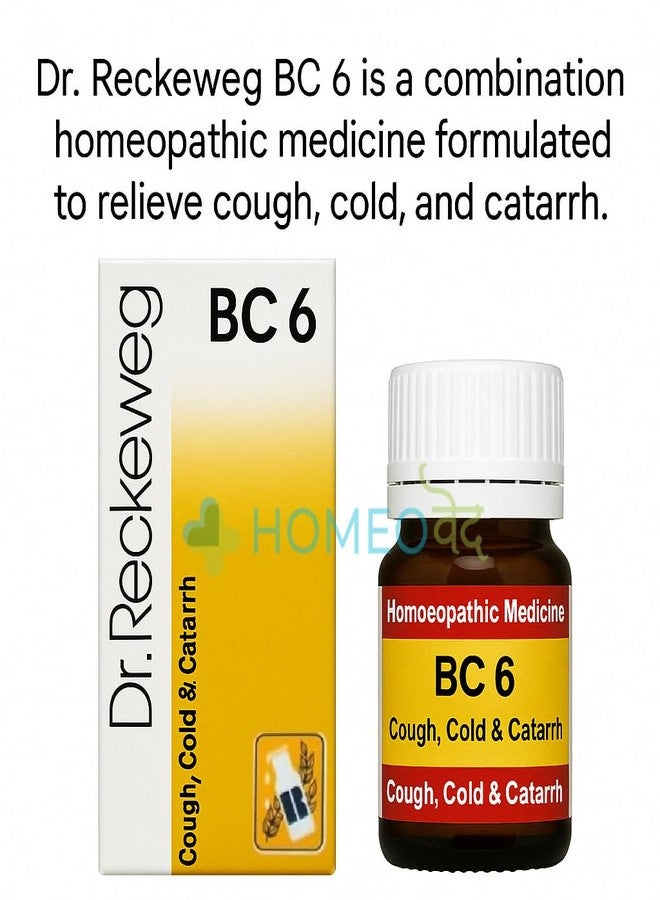 Homeoved - BC 6 Cough and Cold Tablets - Homeopathic Relief for Cough, Cold, Chest Congestion, Sore Throat & Runny Nose - Natural Remedy for Seasonal Illness - Safe for Adults & Children - Pack of 1 Bottles - Image 2