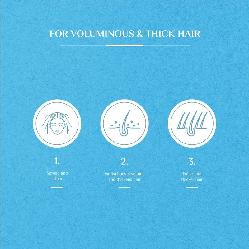 VATIKA شامبو فاتيكا ناتشورالز للحجم والكثافة 2x400 مل - غني بمستخلصات جوز الهند والخروع - Image 5