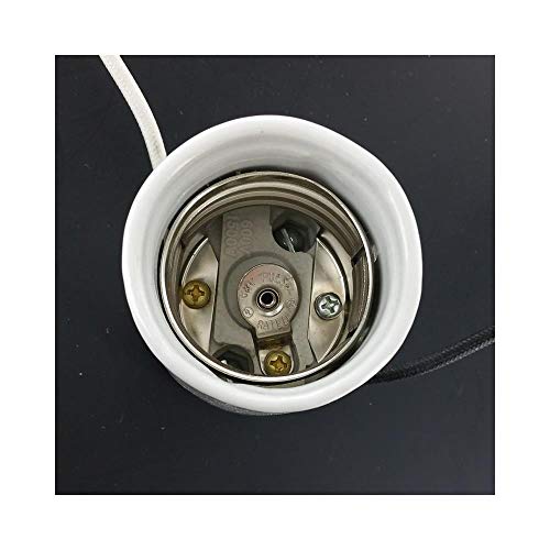 Leviton Mogul Base, One-Piece, Keyless, HID, Glazed Porcelain Lampholder, HPS up to 400W, Single Circuit, Back Wired, 4KV-Pulse Rated, 8756-2, White - Image 2
