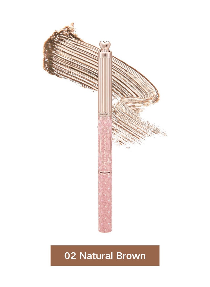 فلاور نوز سويتي بير قلم تحديد الحواجب المزدوج مع جل 02 براون طبيعي – تثبيت دقيق وطويل الأمد - Image 1