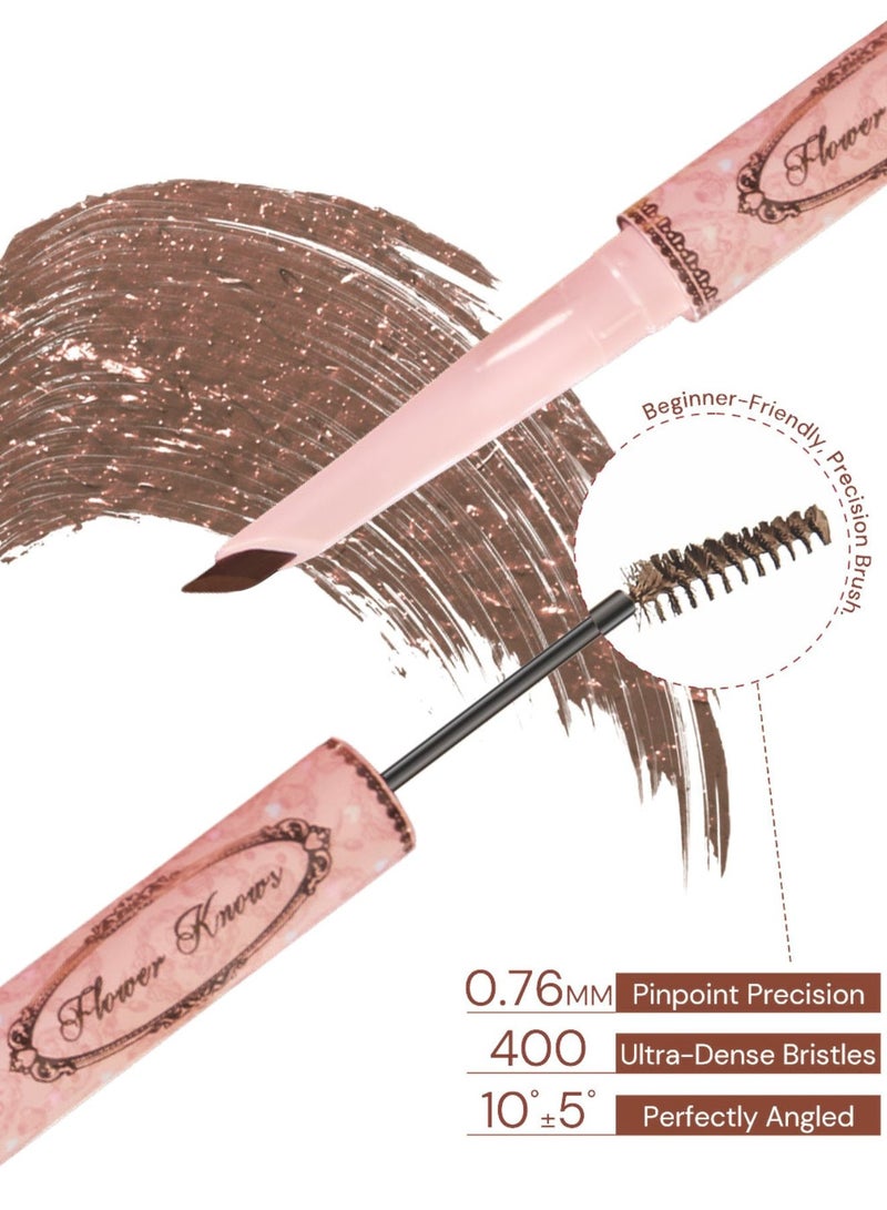 فلاور نوز سويتي بير قلم تحديد الحواجب المزدوج مع جل 02 براون طبيعي – تثبيت دقيق وطويل الأمد - Image 2