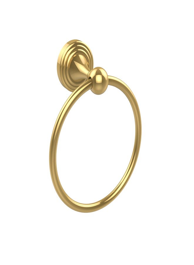 Allied Brass SG-16 Sag Harbor Collection Towel Ring, Polished Brass