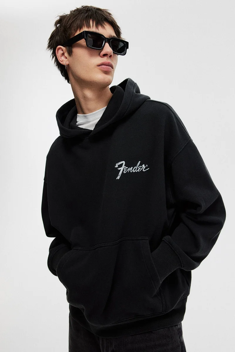 H&M Oversized Fit Printed hoodie