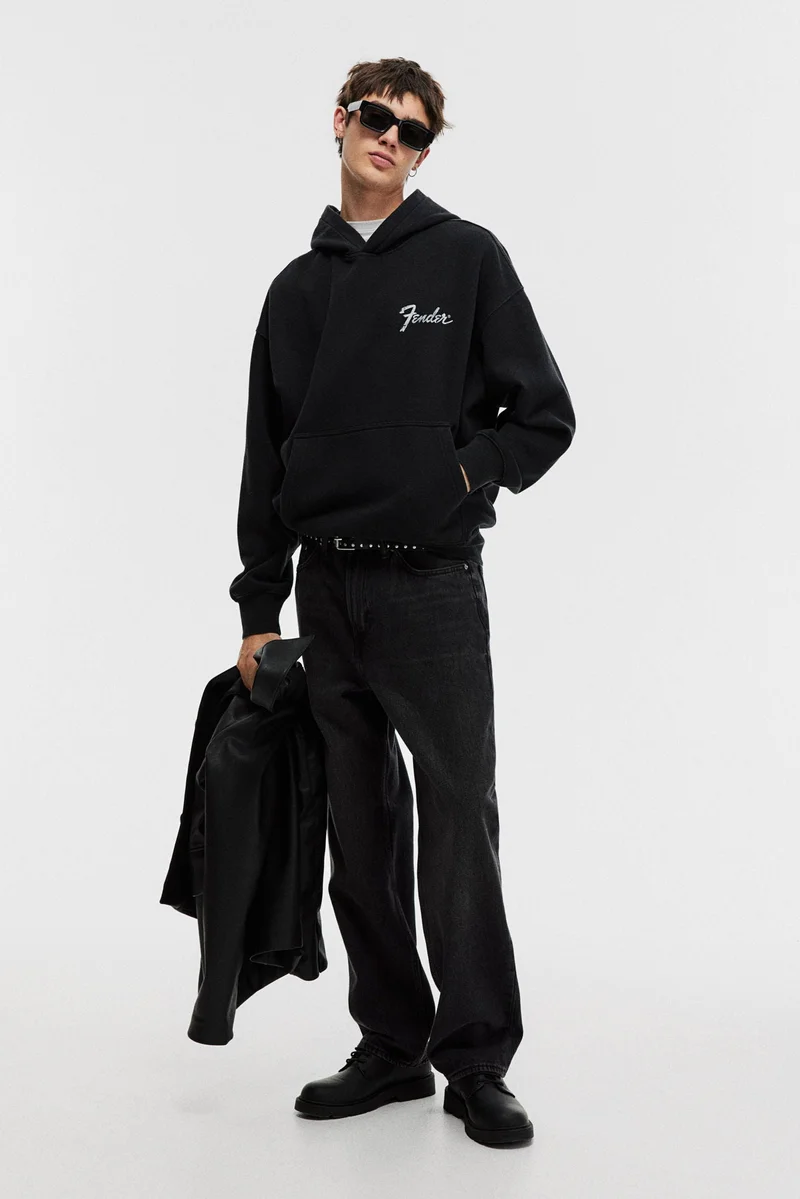 H&M Oversized Fit Printed hoodie