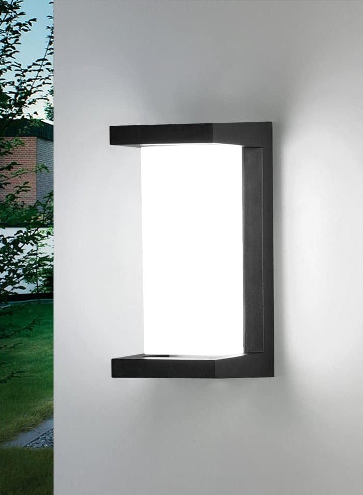 Vmax Modern LED Outdoor Wall Light, 18W Waterproof Exterior Wall Lamp with 3 Color Modes (3000K/4000K/6500K) | IP65 Weather Resistant, Rustproof, Bright 1920LM Wall Sconce for Porch, Garden, Garage & Home - Image 2