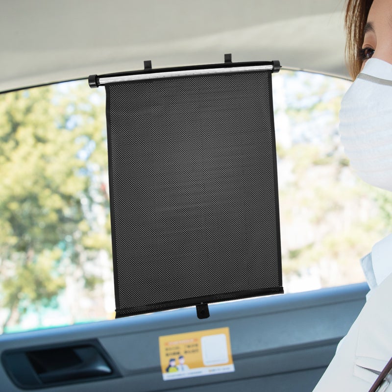 Car Side Window Sun Shade Car Roller Sunshade Car Sunshade Protector Sun Shade Blocker - Image 4