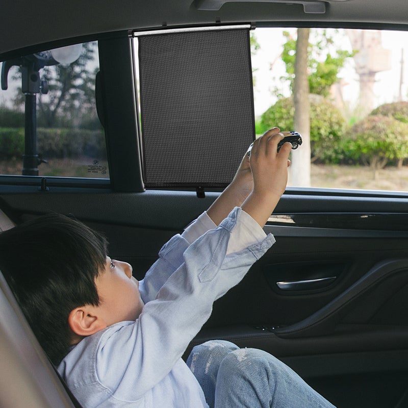 Car Side Window Sun Shade Car Roller Sunshade Car Sunshade Protector Sun Shade Blocker - Image 3