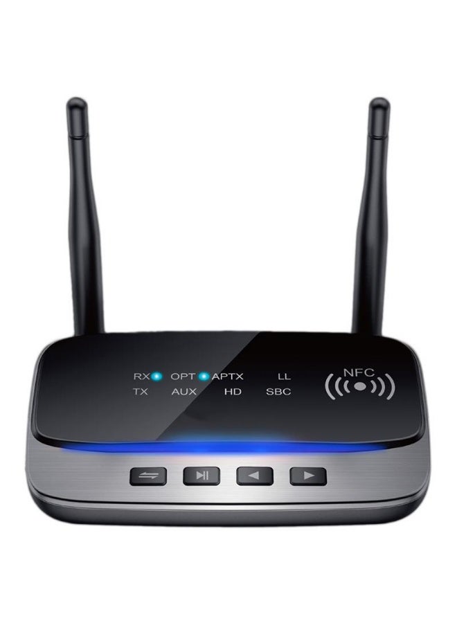 80M Long-Range Bluetooth Transmitter & Receiver with Dual Antennas – Optical & AUX Support, CSR8675 Chip, aptX HD & Low Latency, 1000mAh Battery, 3-in-1 Wireless Audio Adapter for Car/TV - Image 1