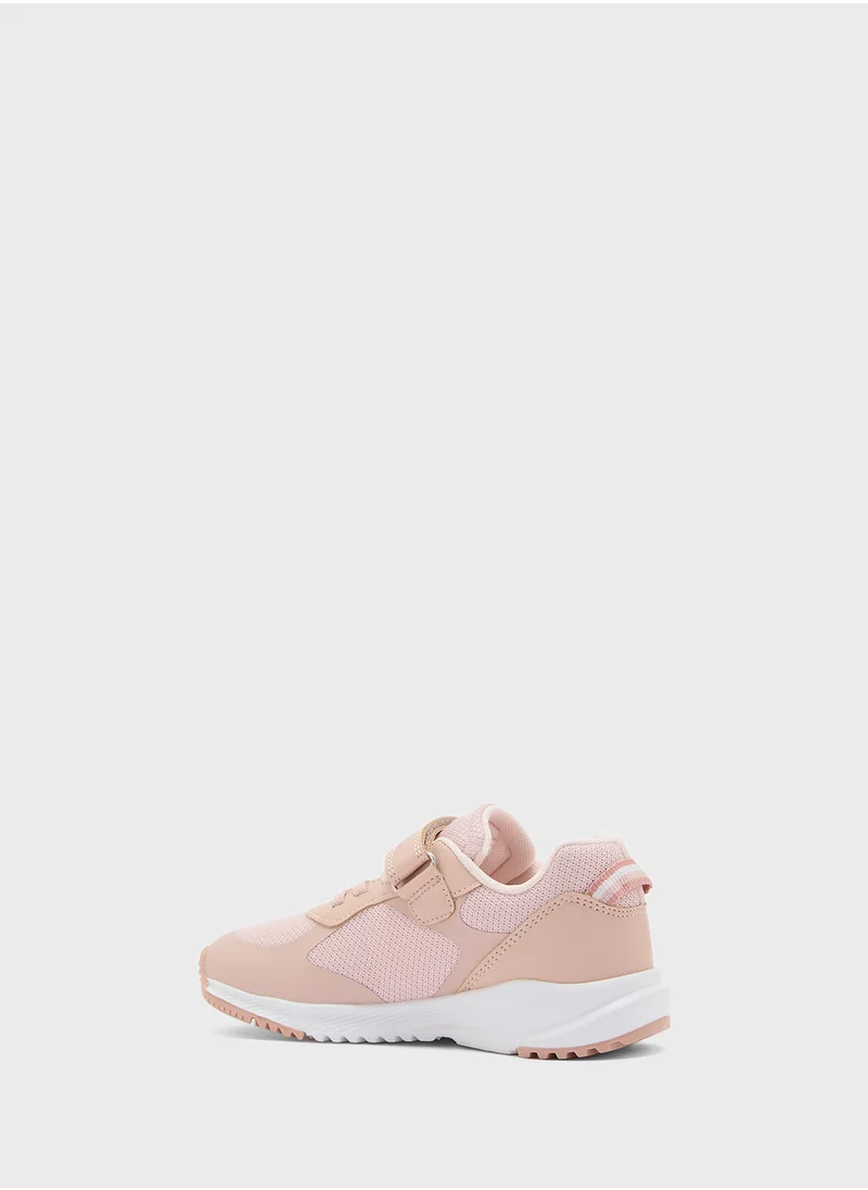 تومي هيلفيغر Kids Low Top Velcro Sneakers