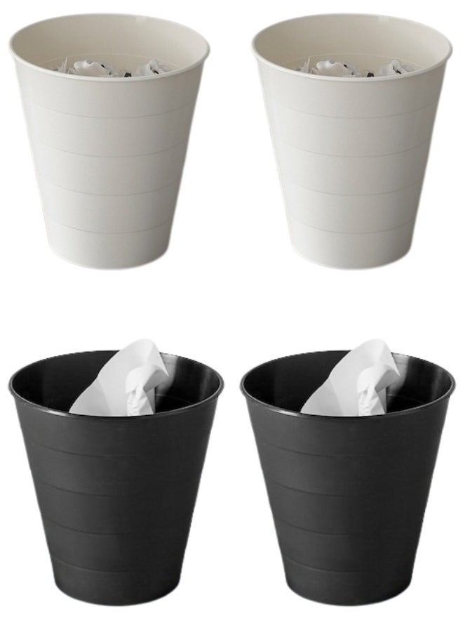 Ikea 4PCS Ricky Trash Basket 10 liter black And White  - Image 1