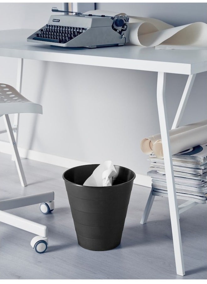 Ikea 4PCS Ricky Trash Basket 10 liter black And White  - Image 5