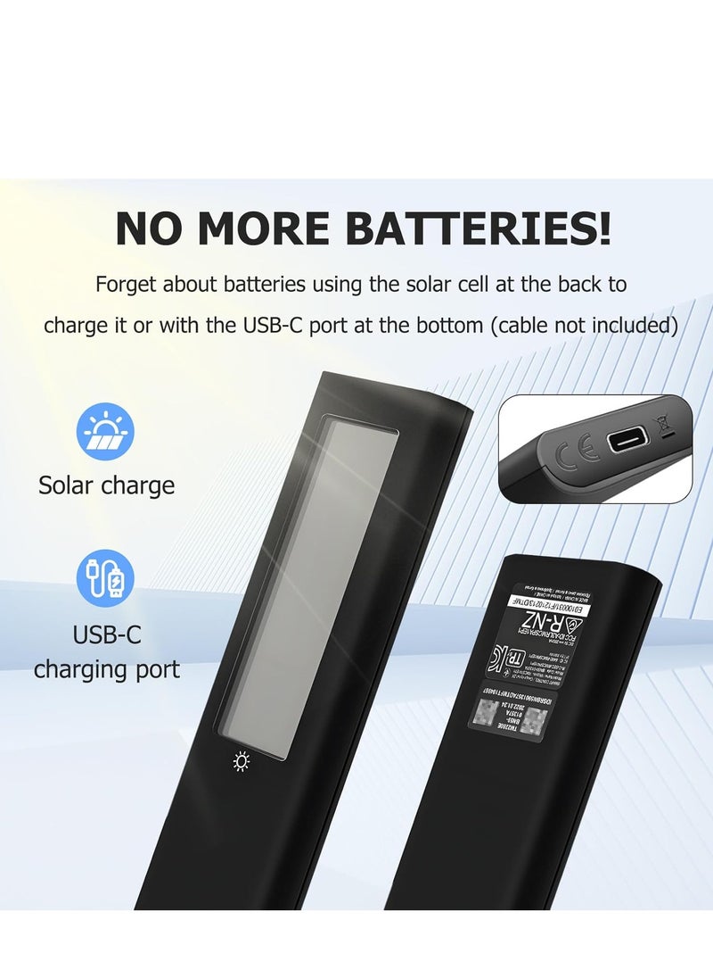 ELTRAZONE BN59-01357A Solar Powered Remote Control for Samsung TV, Self-Charging Smart Remote Control with USB-C Port Rechargeable, VG-TM2180ES/ZA, Black – Includes Battery  - Image 3