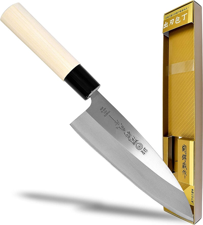 JapanBargain, Japanese Deba Knife, Stainless Steel Chef's Knife, Made in Japan (1, 160mm) - Image 1