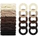 WantGor Hair Ties Women 10PCS Hair Bands No Damage Elastic Scrunchies Seamless Ponytail Holders Hair Accessories Head Bands for Womens Thick Thin Hair Neutral - Image 2