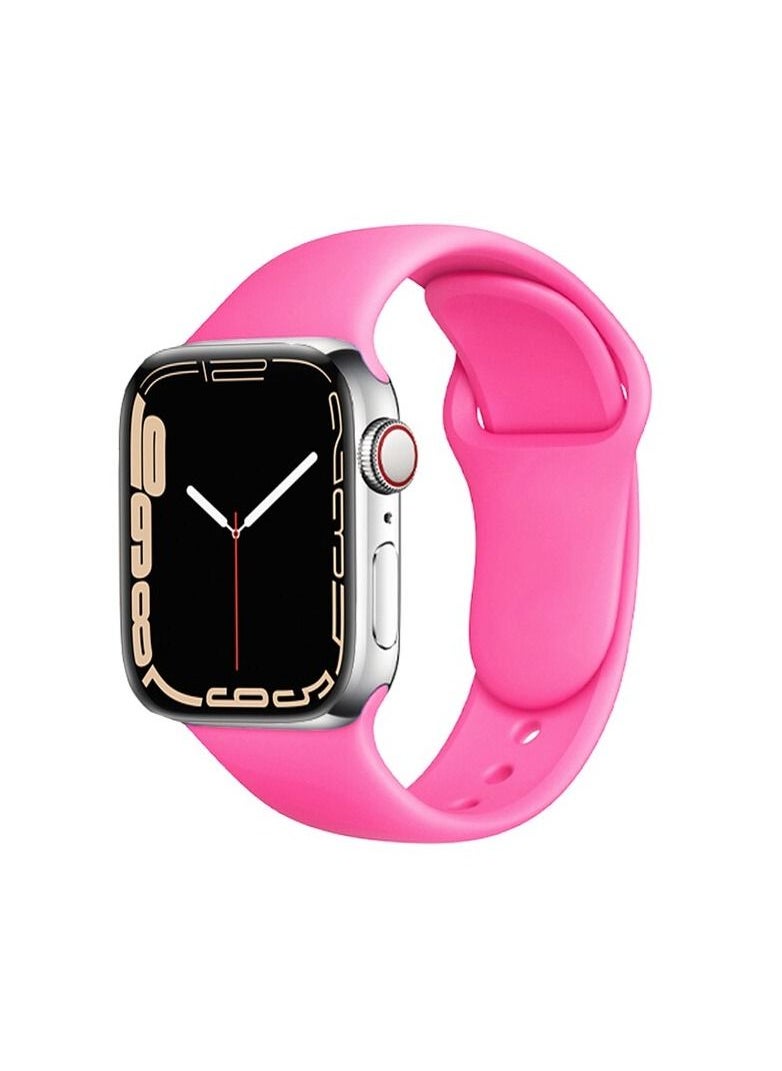 Generic - Apple Watch Band 41mm Soft Silicone Sport Band Replacement Wrist Strap Compatible for iWatch Apple Watch Series 7 Nike+,Sport,Edition - Image 1