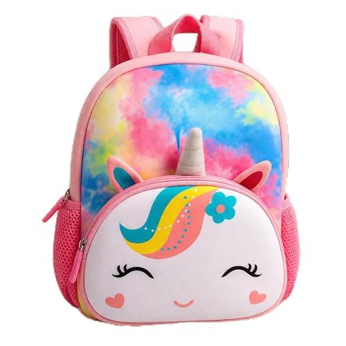Toyshine 26cm Cute Unicorn Backpack for Kids Girls Boys Toddler Backpack Preschool Nursery Travel Bag - Mini Size - Pink - Image 1