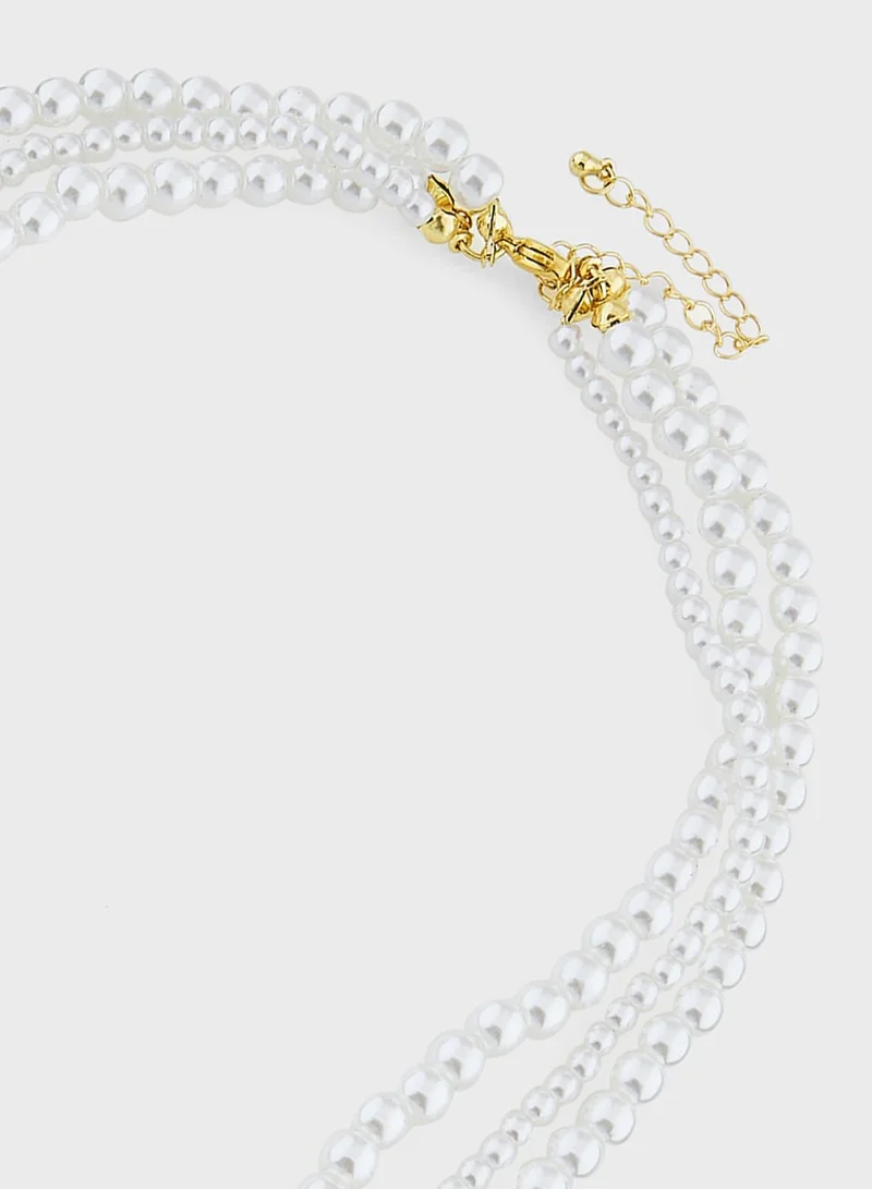 Khizana Layered Pearl Necklace