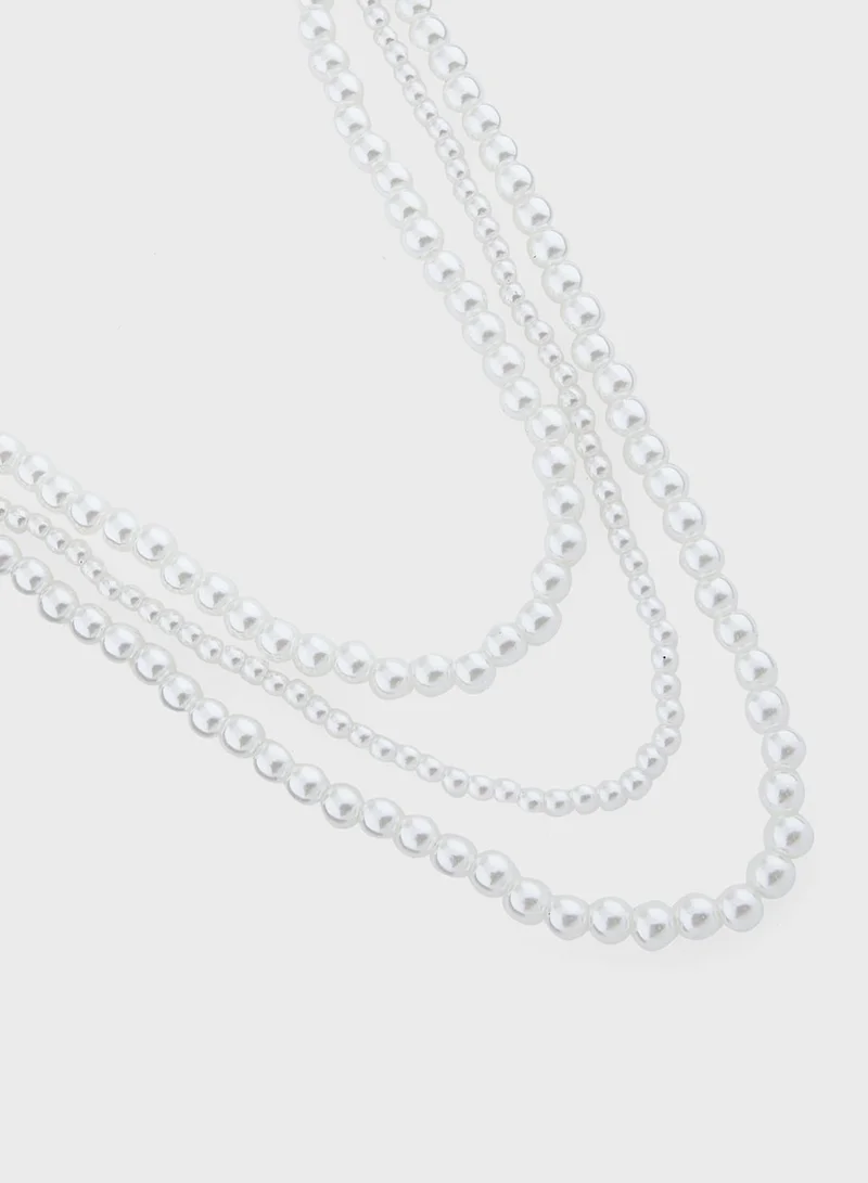 Khizana Layered Pearl Necklace
