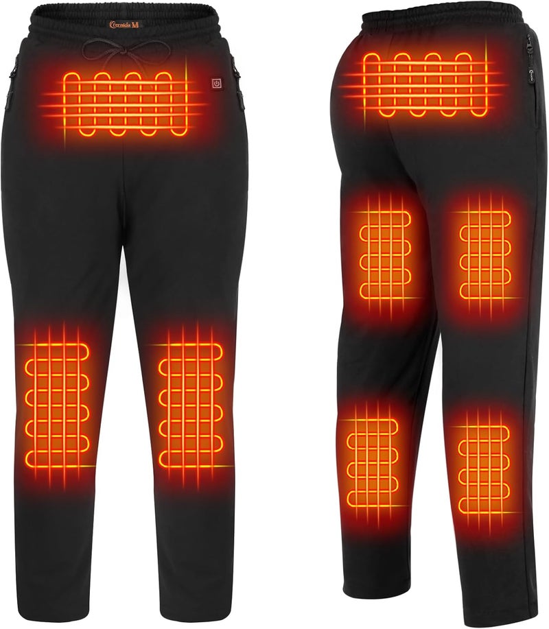 FERNIDA Heated Pants for Men Women, Thick Electric 5V USB 8 Zones Heating Trousers Winter Outdoor Warm (Battery Not Included) - Image 1