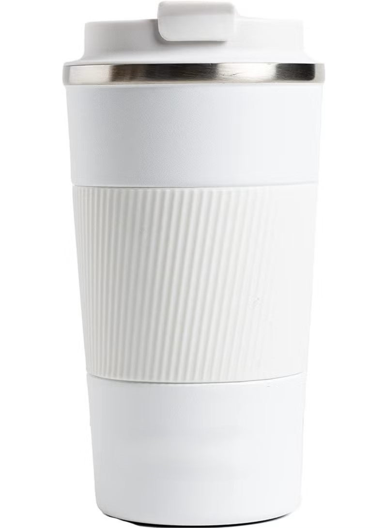 Ucanbe Premium Stainless Steel Vacuum Insulated Tumbler 510ml – Double Wall Travel Mug for Hot & Cold Drinks | Leak-Proof Coffee Cup for Home, Office & Outdoor Use White - Image 2