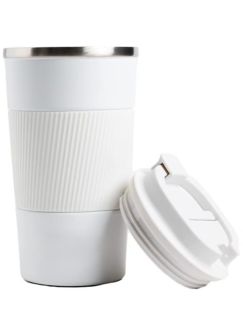 Ucanbe Premium Stainless Steel Vacuum Insulated Tumbler 510ml – Double Wall Travel Mug for Hot & Cold Drinks | Leak-Proof Coffee Cup for Home, Office & Outdoor Use White - Image 1