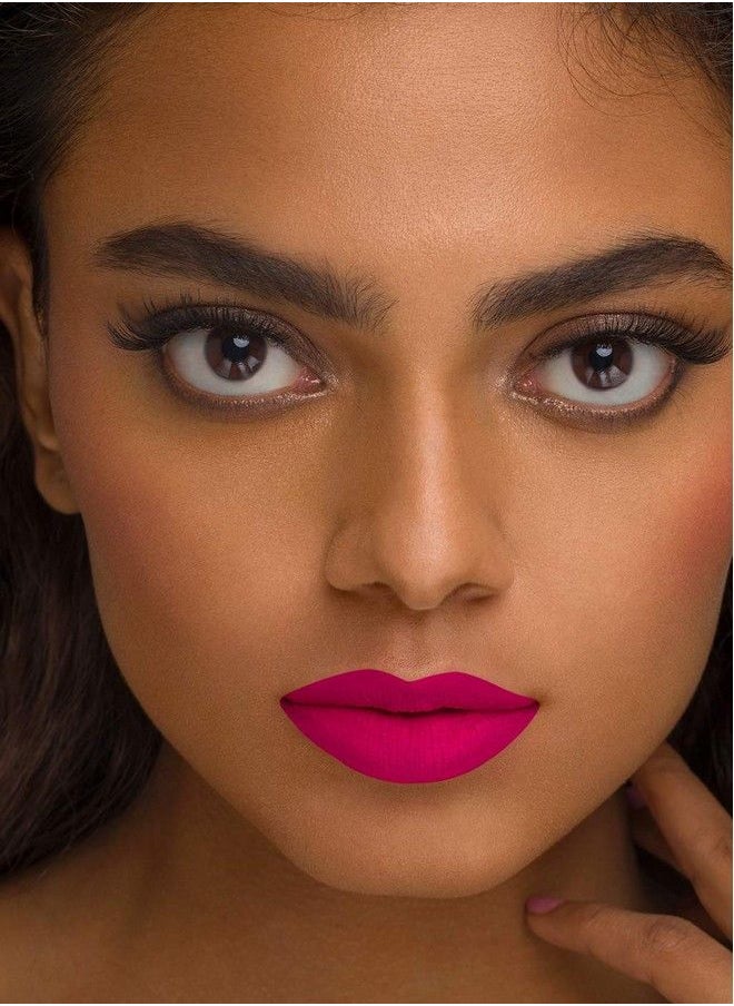 SUGAR Cosmetics Mettle Liquid Lipstick 12 Talitha (Bright Magenta With Red Undertones) 7 Gms Creamy Lightweight Lipstick Lasts Up To 14 Hours  - Image 4