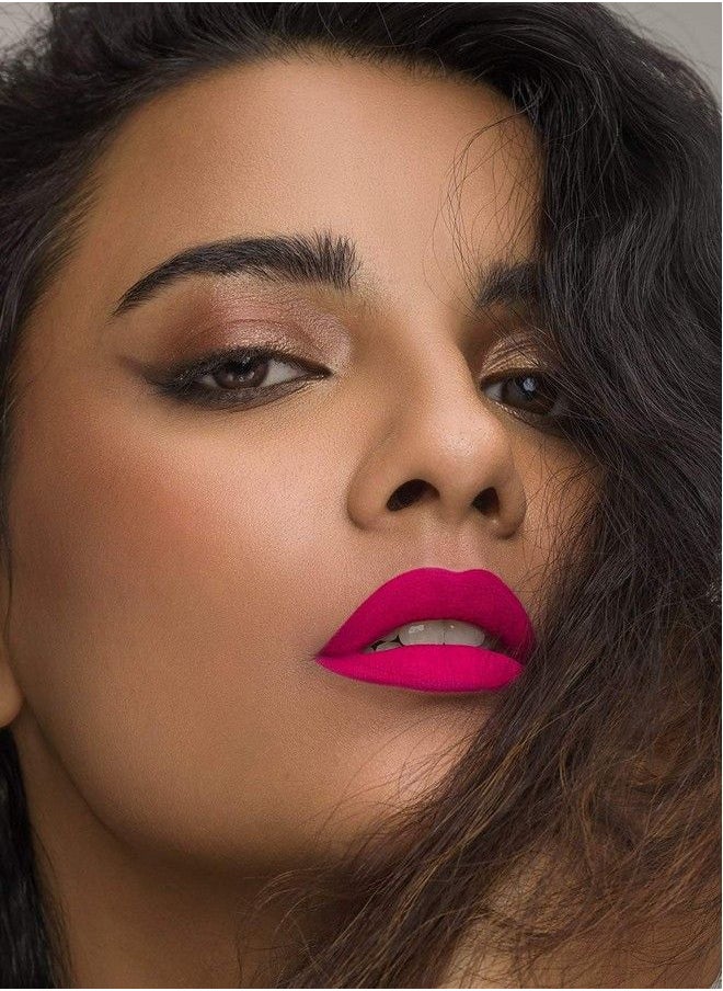 SUGAR Cosmetics - Mettle Liquid Lipstick 12 Talitha (Bright Magenta With Red Undertones) 7 Gms Creamy Lightweight Lipstick Lasts Up To 14 Hours - Image 1
