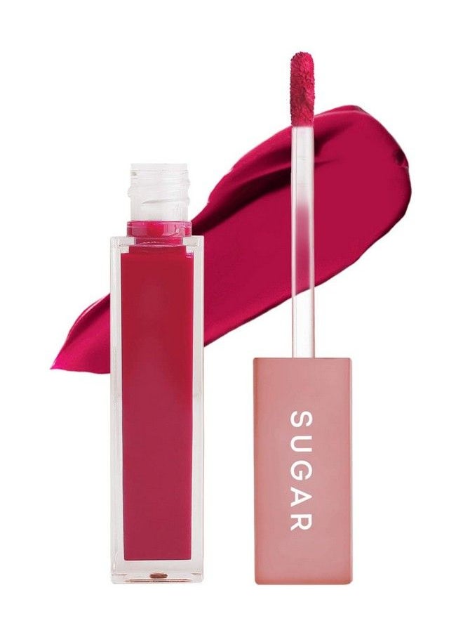 SUGAR Cosmetics Mettle Liquid Lipstick 12 Talitha (Bright Magenta With Red Undertones) 7 Gms Creamy Lightweight Lipstick Lasts Up To 14 Hours  - Image 1