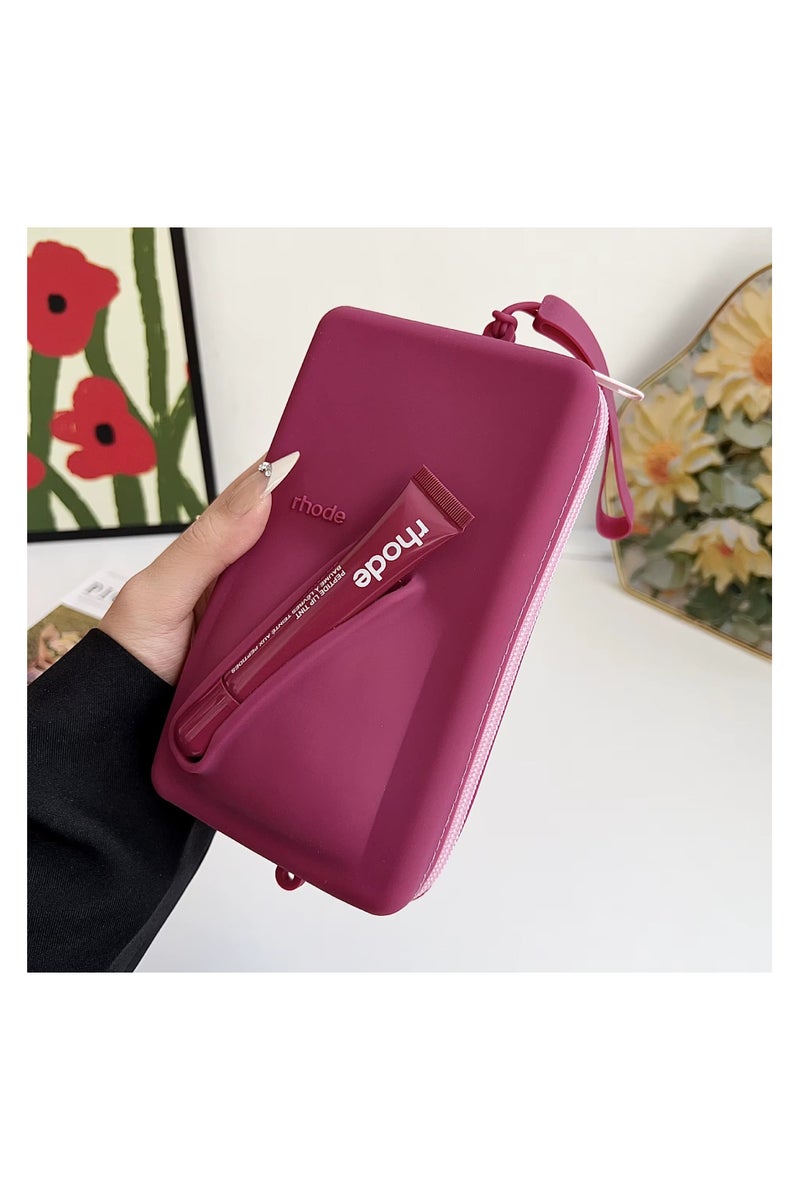 rhode Mobile Crossbody Pouch for Smartphone with Adjustable Strap and Lip Gloss – Stylish Phone Holder Bag