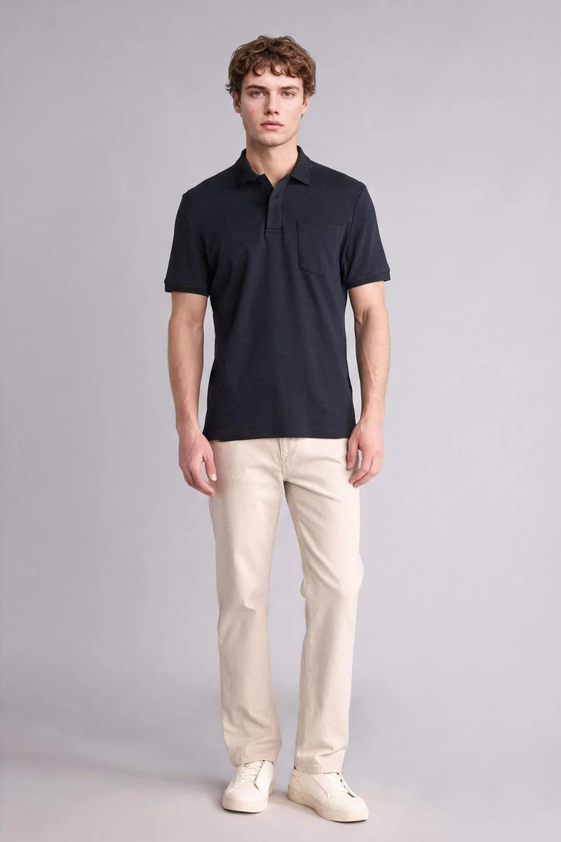 ديفاكتو 100% Cotton Polo Shirt