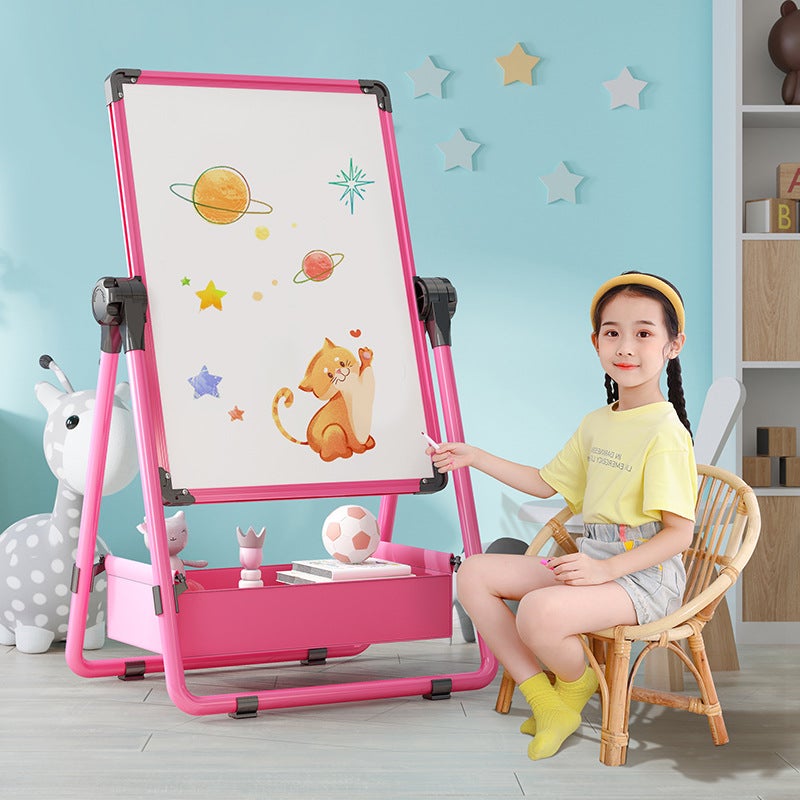 Children'S Drawing Board Graffiti Erasable Easel Magnetic Toy Braced Small Blackboard Household Baby Writing Whiteboard - Image 2