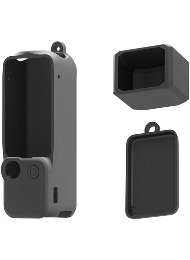 Beauenty - 3 in 1 Case for DJI OSMO Pocket 3 Silicone Cover Camera Case Lens Cap Screen Cover Set Dust-Proof Scratch-Proof - Image 1