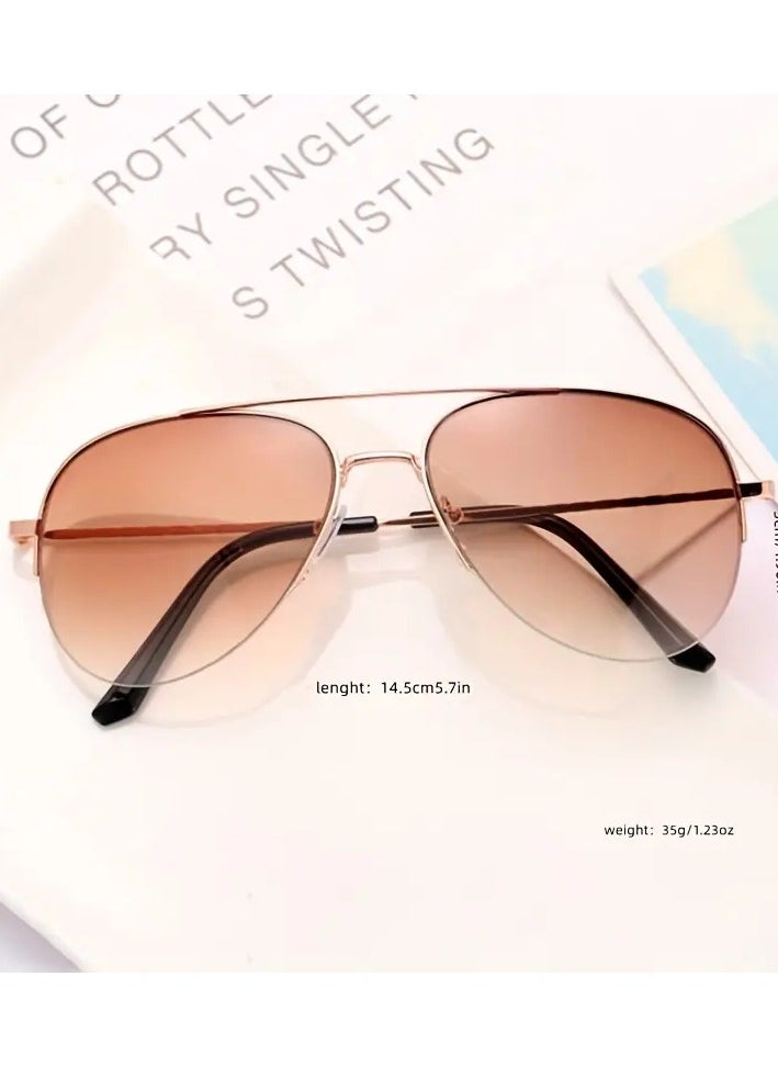 Ucanbe - Classic half frame sunglasses - Image 1